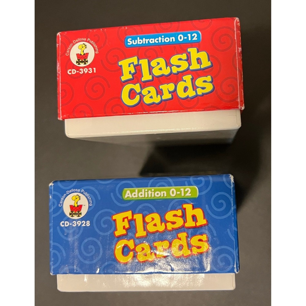 Flash Cards Kids OS Multi Excellent Math Addition Subtraction Set - Picture 4 of 8
